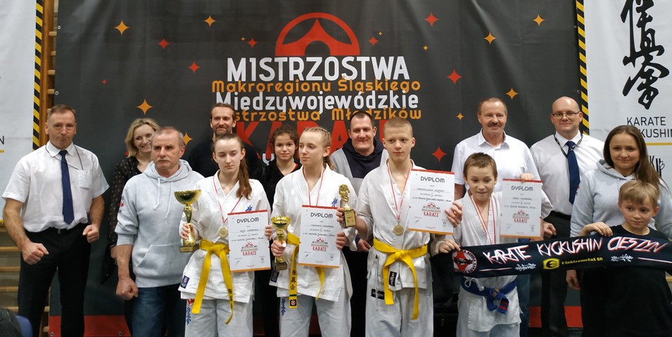 CZTERY MEDALE CIESZYŃSKIEGO KYOKUSHIN NA MISTRZOSTWACH MAKROREGIONU ŚLĄSKIEGO